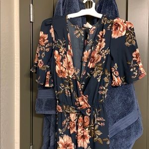 Size large floral jumpsuit
